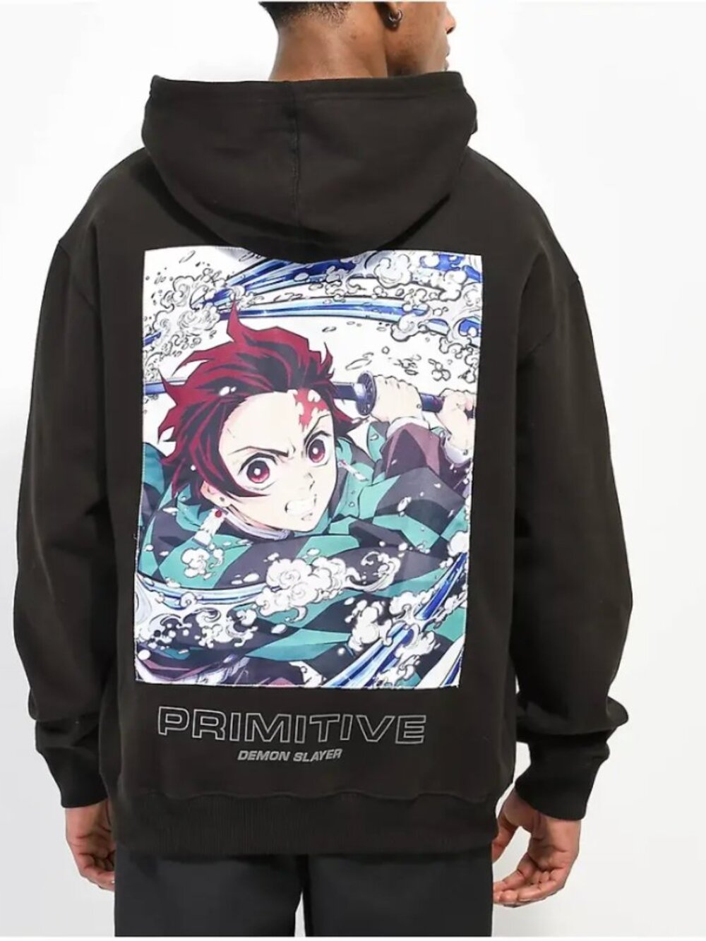 Primitive x Demon Slayer x Tanjiro Hooded Sweatshirt Black Men's L